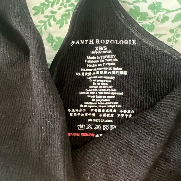 Anthropologie Sasha Seamless V-Neck Bra - size XS/S color black - Picture 5 of 5